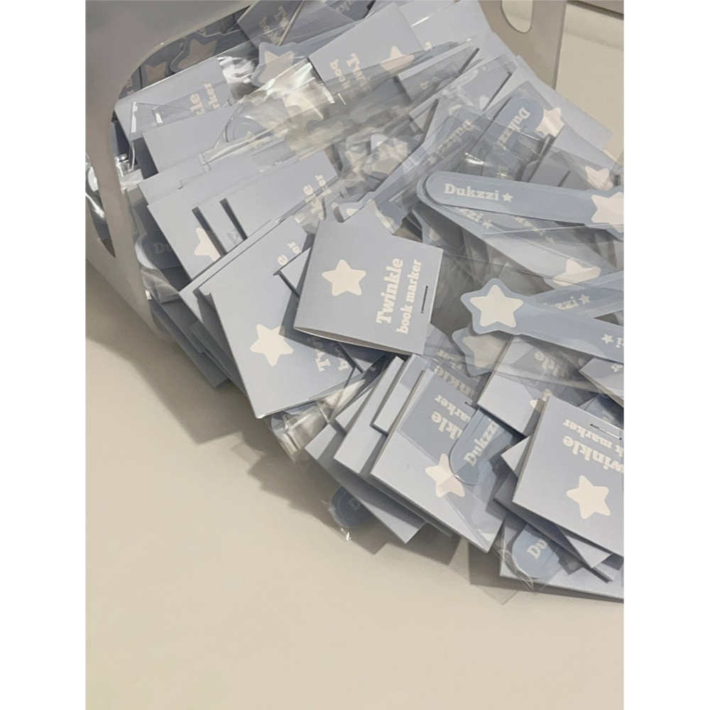ʜᴀʀᴜᴅᴀɪʟʏ🌙 預購｜韓國文創 dukzzi Twinkle Book Maker 星星書籤 文具用品-細節圖8