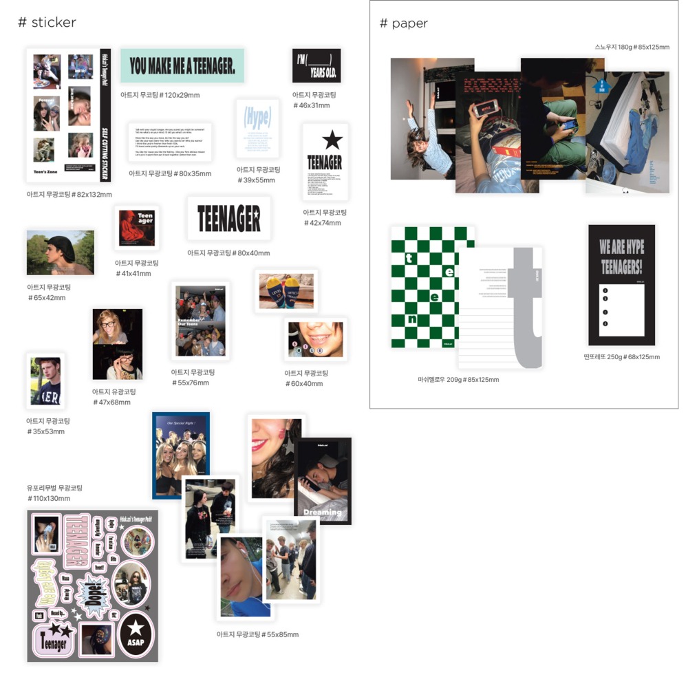 ʜᴀʀᴜᴅᴀɪʟʏ🌙 預購｜ 韓國文創 dukzzi 11款日常生活貼紙包 素材紙 打底紙 手帳裝飾拼貼-細節圖3