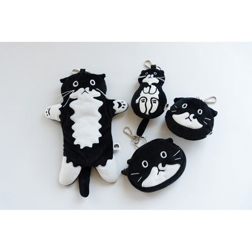 ʜᴀʀᴜᴅᴀɪʟʏ🌙 預購｜object MODAERI可愛賓士貓貓吊飾 貓咪娃娃鑰匙圈 黑白喵喵零錢包 造型鉛筆袋