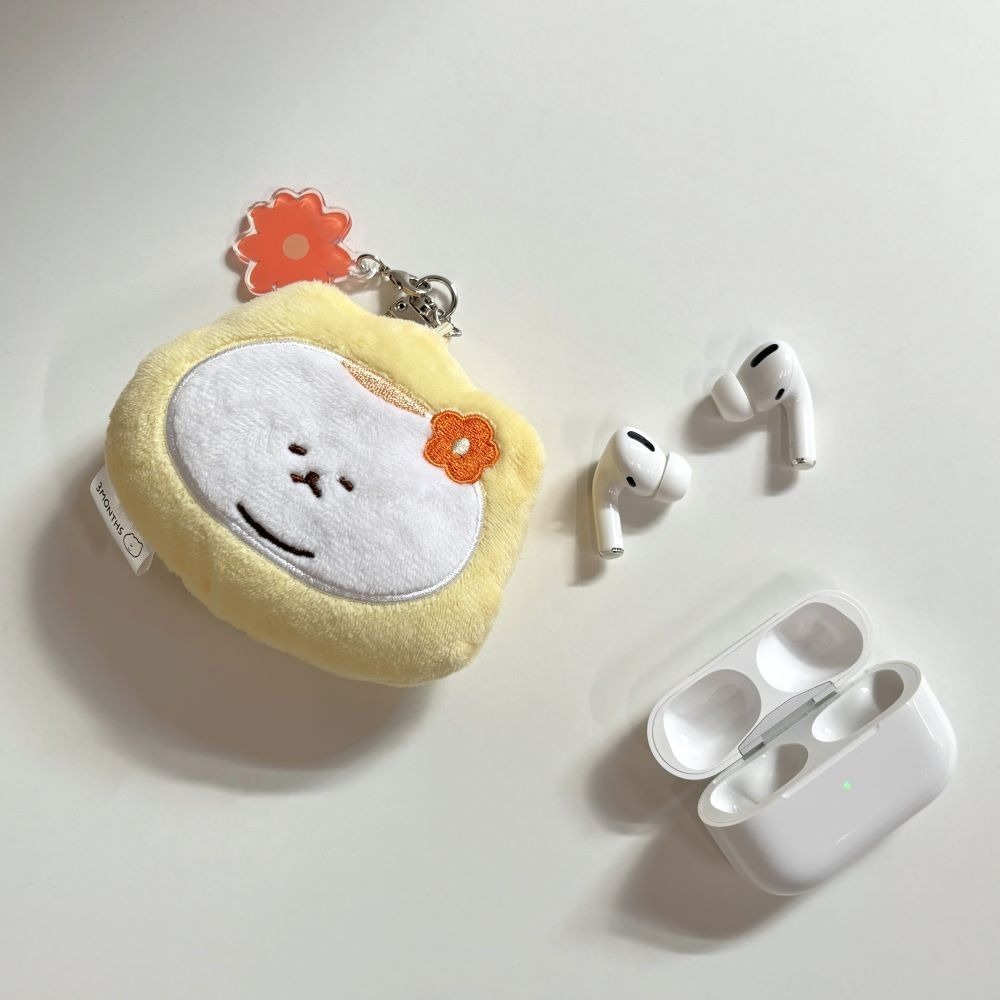 ʜᴀʀᴜᴅᴀɪʟʏ🌙 預購｜3MONTHS 零錢包吊飾(花花大頭款) Ueong貓咪玩偶 貓貓娃娃 收納包掛飾-細節圖3