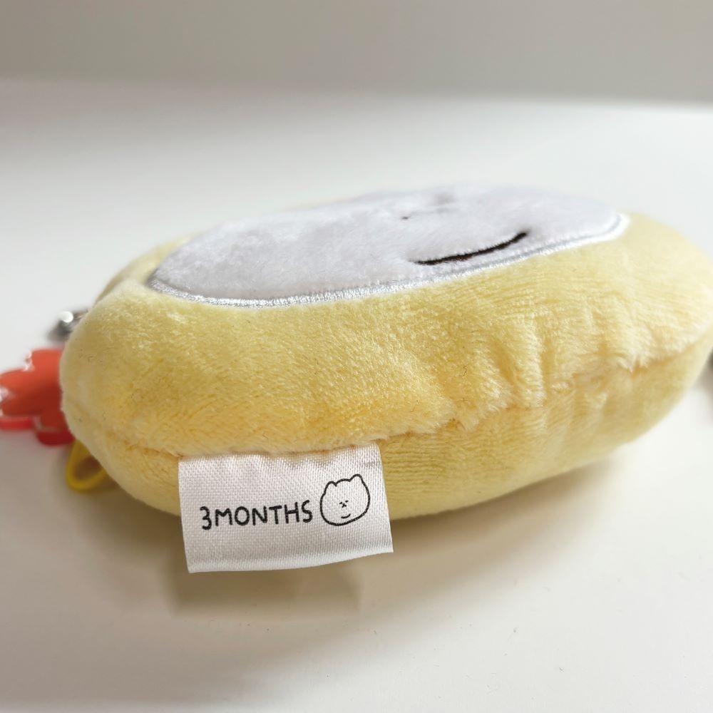 ʜᴀʀᴜᴅᴀɪʟʏ🌙 預購｜3MONTHS 零錢包吊飾(花花大頭款) Ueong貓咪玩偶 貓貓娃娃 收納包掛飾-細節圖4