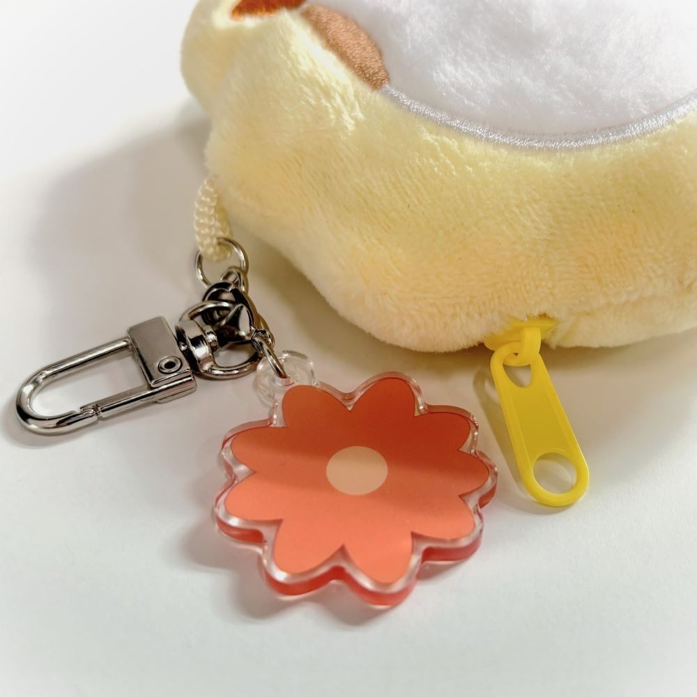 ʜᴀʀᴜᴅᴀɪʟʏ🌙 預購｜3MONTHS 零錢包吊飾(花花大頭款) Ueong貓咪玩偶 貓貓娃娃 收納包掛飾-細節圖5