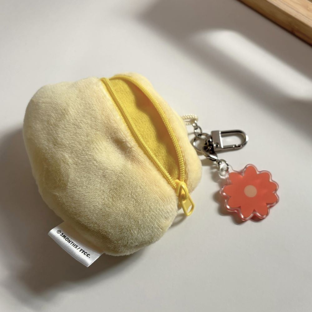 ʜᴀʀᴜᴅᴀɪʟʏ🌙 預購｜3MONTHS 零錢包吊飾(花花大頭款) Ueong貓咪玩偶 貓貓娃娃 收納包掛飾-細節圖6