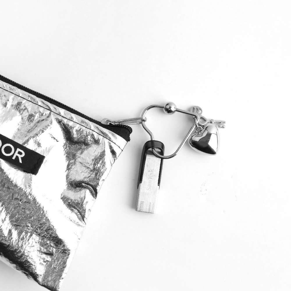 ʜᴀʀᴜᴅᴀɪʟʏ🌙 預購｜creador 銀色心形鑰匙吊墜鑰匙圈 愛心吊飾登山扣 包包裝飾 韓系流行掛飾-細節圖5