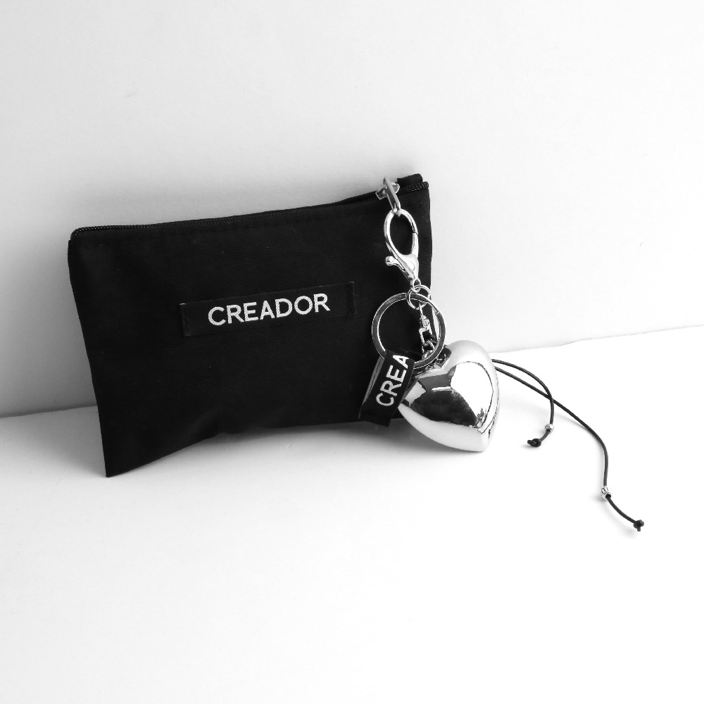 ʜᴀʀᴜᴅᴀɪʟʏ🌙 預購｜creador 銀色心形鑰匙吊墜鑰匙圈 愛心吊飾登山扣 包包裝飾 韓系流行掛飾-細節圖8