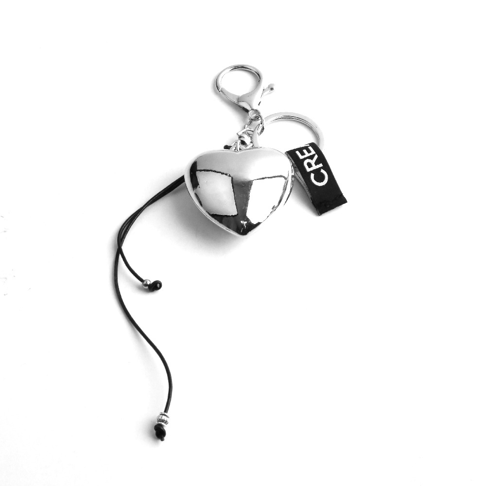 ʜᴀʀᴜᴅᴀɪʟʏ🌙 預購｜creador 銀色心形鑰匙吊墜鑰匙圈 愛心吊飾登山扣 包包裝飾 韓系流行掛飾-規格圖8