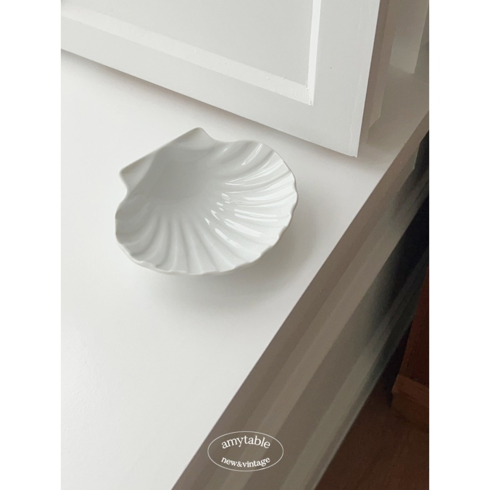 ʜᴀʀᴜᴅᴀɪʟʏ🌙 預購｜韓國家居・amytable Porvasal貝殼盤 小菜醬料碟 配飾收納香氛盤 室內裝飾-細節圖2