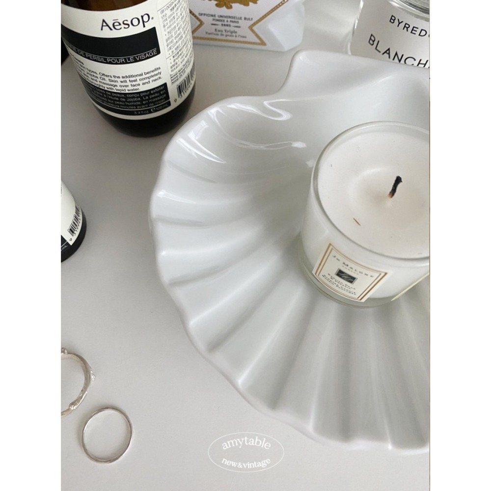 ʜᴀʀᴜᴅᴀɪʟʏ🌙 預購｜韓國家居・amytable Porvasal貝殼盤 小菜醬料碟 配飾收納香氛盤 室內裝飾-細節圖8