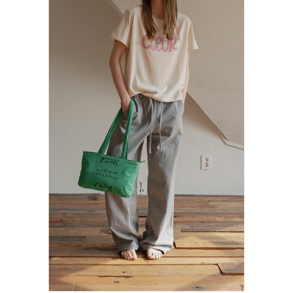 ʜᴀʀᴜᴅᴀɪʟʏ🌙 預購｜韓國家居・ hotel827 Paper Heart Puffer復古風側背包 肩背袋-細節圖6