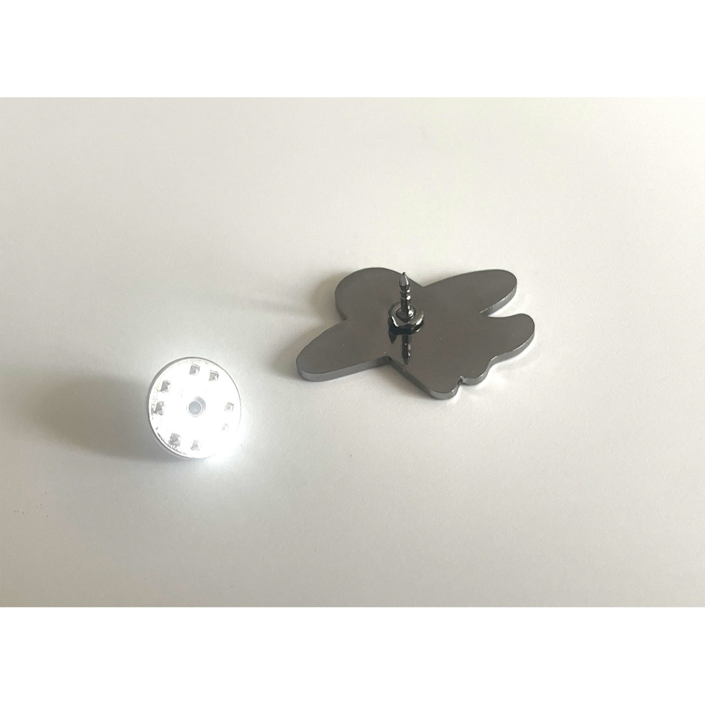 ʜᴀʀᴜᴅᴀɪʟʏ🌙 預購｜Percentage 韓國小幽靈藍色衝浪板徽章 胸章 金屬徽章 胸針 別針 包包衣服裝飾-細節圖5