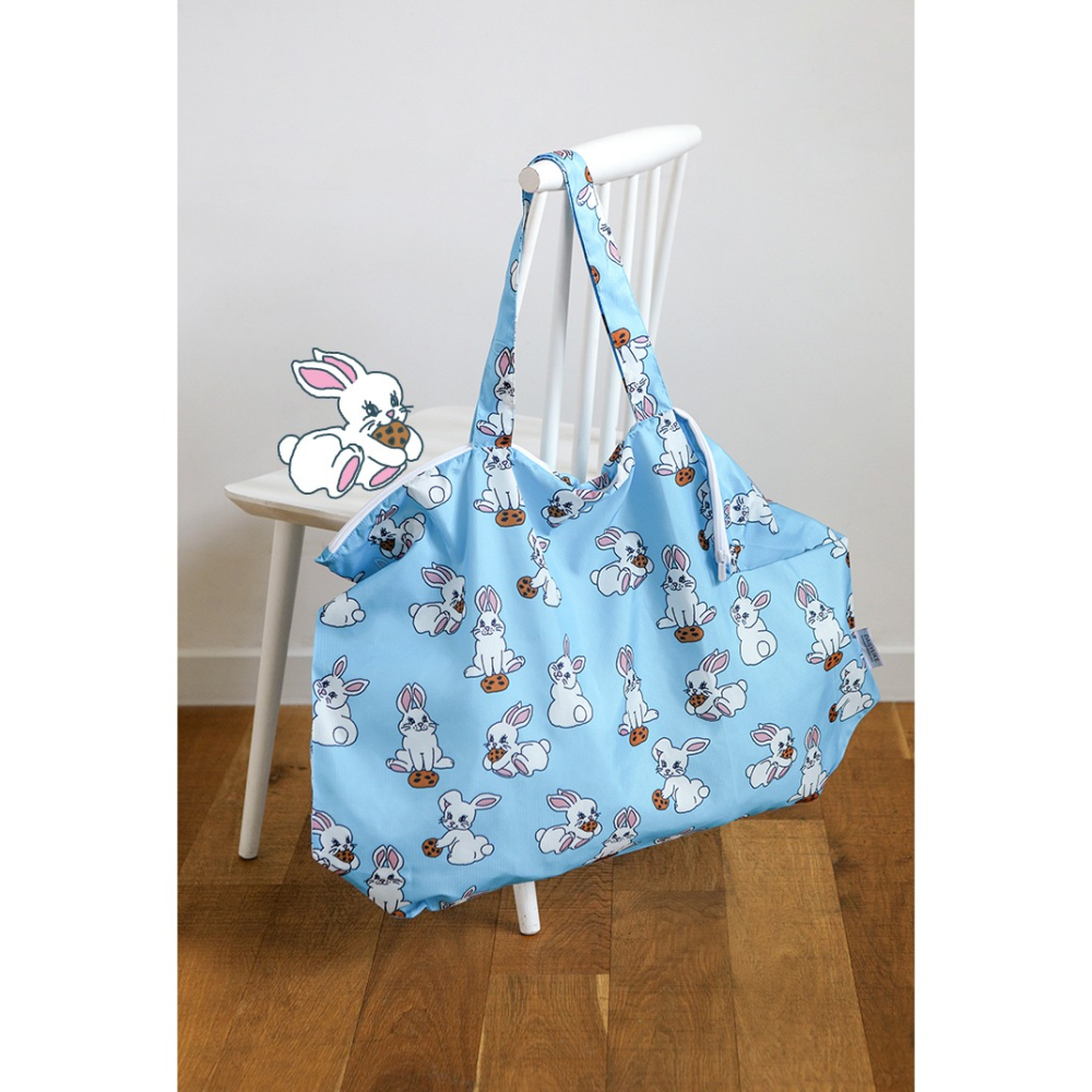 ʜᴀʀᴜᴅᴀɪʟʏ🌙 預購｜Dailylike 可愛小動物日常購物袋 幼兒園睡袋 環保袋 外出萬用袋 防水大袋子-細節圖6