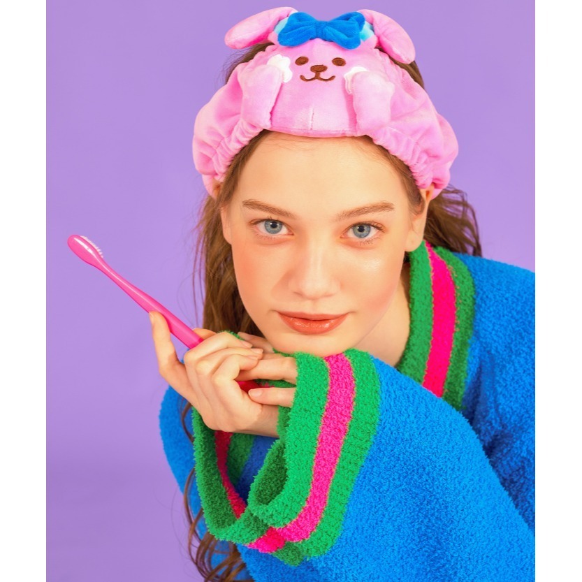 ʜᴀʀᴜᴅᴀɪʟʏ🌙 預購｜韓國家居・wigglewiggle 可愛角色洗臉用髮帶 洗臉頭帶 洗臉髮束 束髮帶-細節圖4