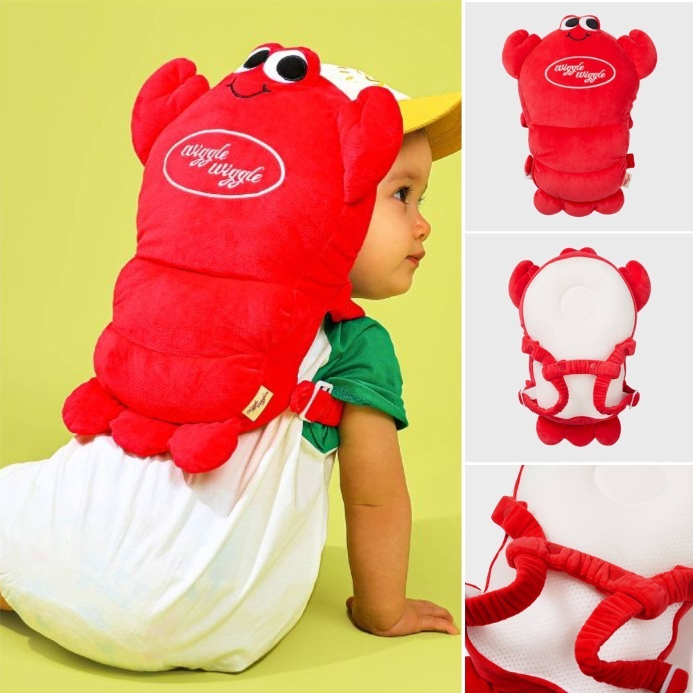 ʜᴀʀᴜᴅᴀɪʟʏ🌙 預購｜韓國家居・wigglewiggle 可愛角色娃娃兒童防撞墊 防碰護頭墊 肩背小熊兔子螃蟹娃-規格圖11