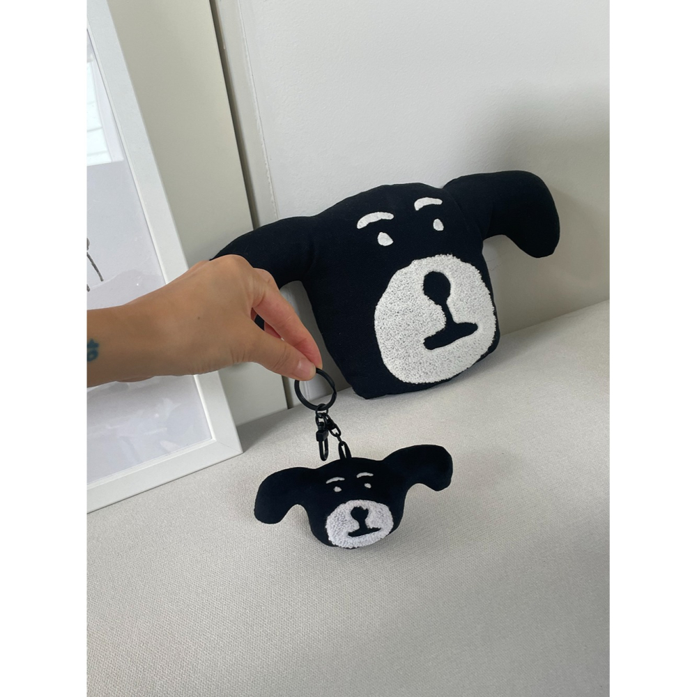 ʜᴀʀᴜᴅᴀɪʟʏ🌙 預購｜insideobject Inapsquare 黑色狗狗/愛心娃娃鑰匙圈 吊飾 掛飾 裝飾-細節圖7