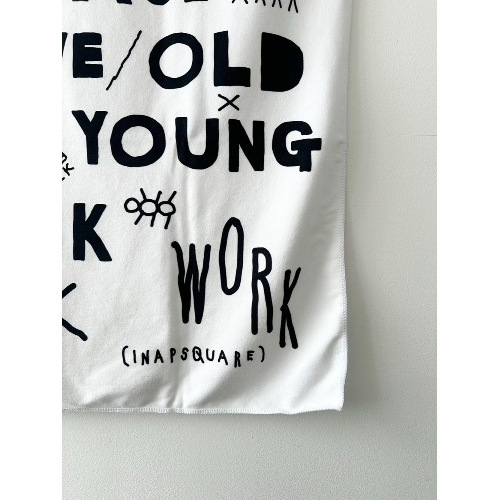 ʜᴀʀᴜᴅᴀɪʟʏ🌙 預購｜insideobject Inapsquare黑白街頭塗鴉風沙灘巾 海灘毛巾 游泳浴巾-細節圖9