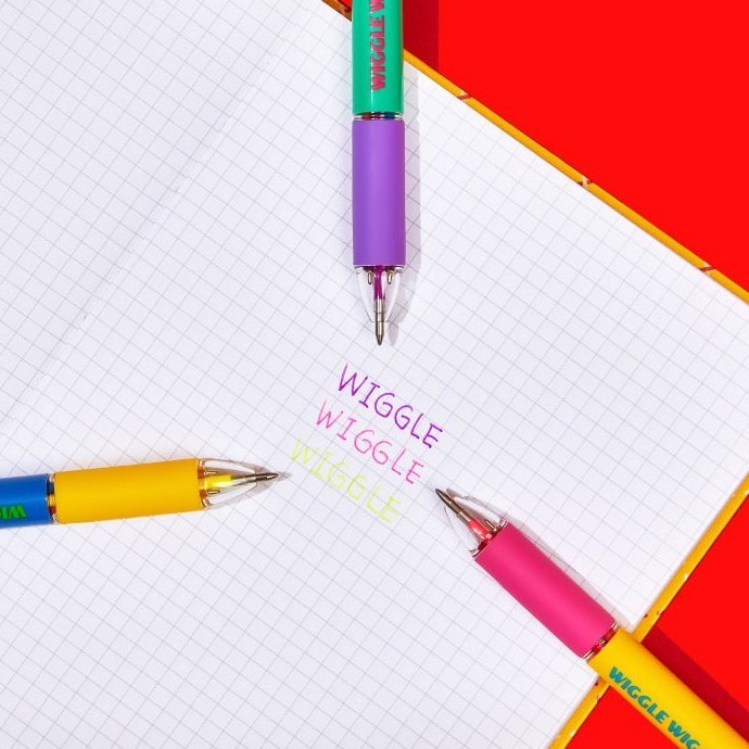 ʜᴀʀᴜᴅᴀɪʟʏ🌙 預購｜wigglewiggle 可愛角色撞色4色多功能筆 四色原子筆 0.7mm多色筆-細節圖8