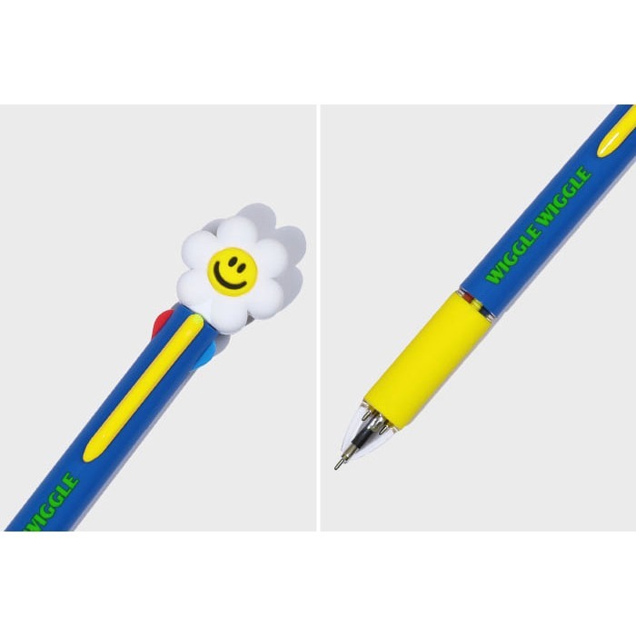 ʜᴀʀᴜᴅᴀɪʟʏ🌙 預購｜wigglewiggle 可愛角色撞色4色多功能筆 四色原子筆 0.7mm多色筆-細節圖9
