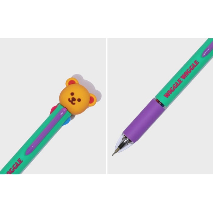ʜᴀʀᴜᴅᴀɪʟʏ🌙 預購｜wigglewiggle 可愛角色撞色4色多功能筆 四色原子筆 0.7mm多色筆-細節圖10
