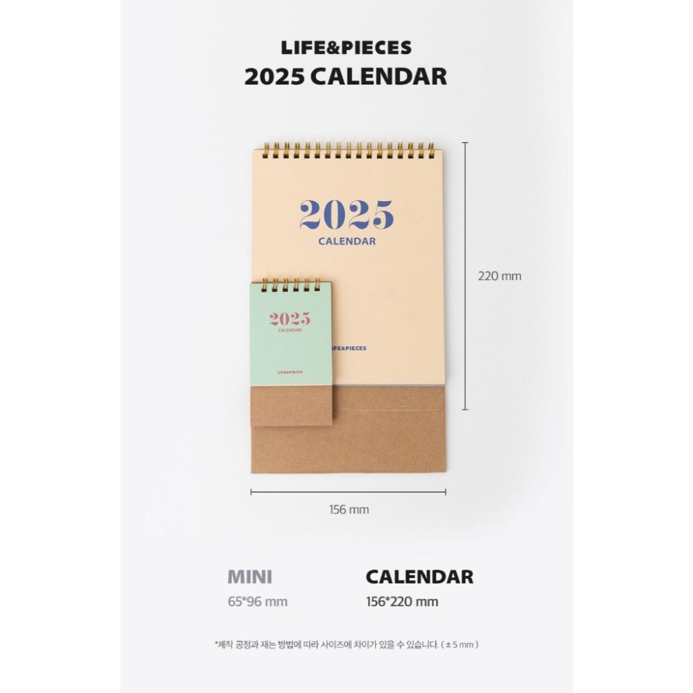 ʜᴀʀᴜᴅᴀɪʟʏ🌙 預購｜韓國文創 livework 2025年簡約設計雙面/每週/迷你桌曆 月曆 週式行事曆-細節圖11