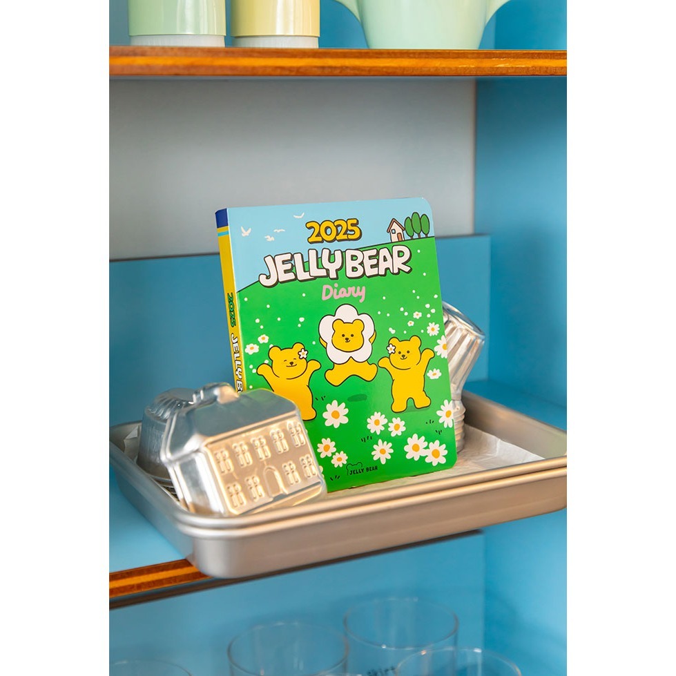 ʜᴀʀᴜᴅᴀɪʟʏ🌙 預購｜韓國文創 DAILYLIK 2025年 彩虹果凍小熊日記本 14個月年度計劃本 手帳本-細節圖2