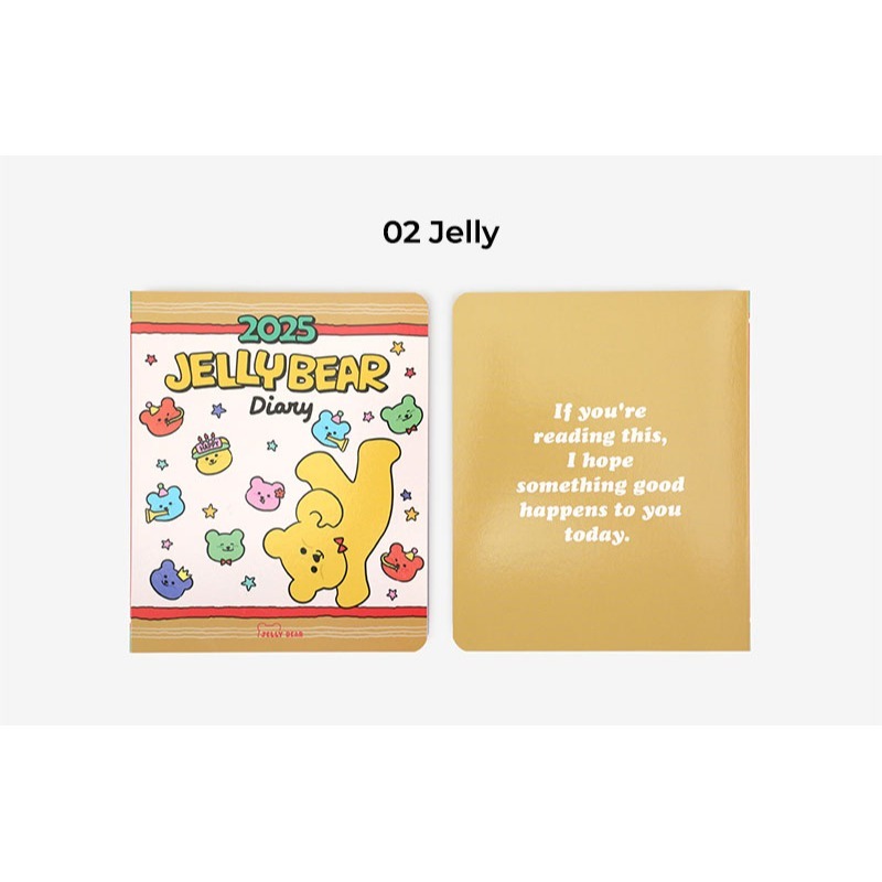 ʜᴀʀᴜᴅᴀɪʟʏ🌙 預購｜韓國文創 DAILYLIK 2025年 彩虹果凍小熊日記本 14個月年度計劃本 手帳本-規格圖9