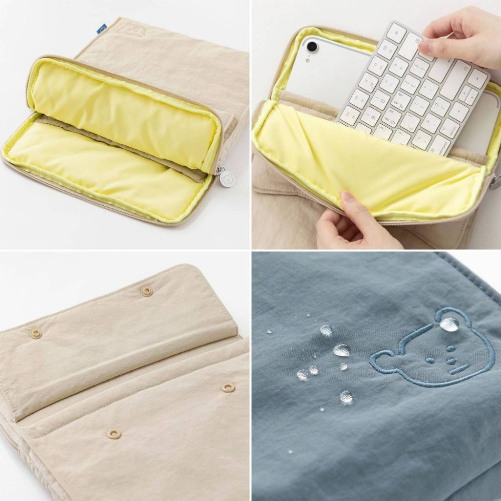 ʜᴀʀᴜᴅᴀɪʟʏ🌙 預購｜romane 簡約素色iPad保護套 平板防水保護袋 萬用布料收納袋-細節圖5