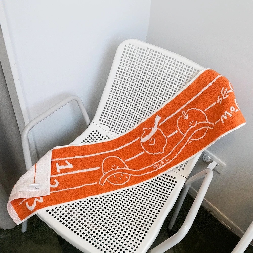 ʜᴀʀᴜᴅᴀɪʟʏ🌙 預購｜Second Morning 檸檬地瓜蘋果運動毛巾 緹花運動毛巾-細節圖3