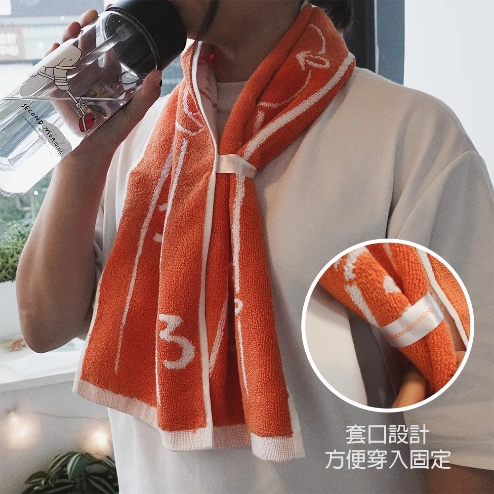 ʜᴀʀᴜᴅᴀɪʟʏ🌙 預購｜Second Morning 檸檬地瓜蘋果運動毛巾 緹花運動毛巾-細節圖4