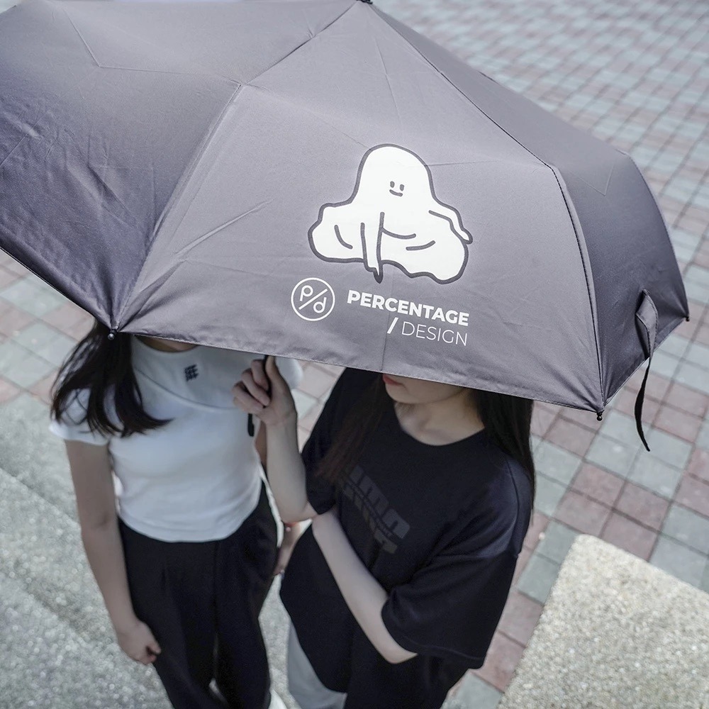 ʜᴀʀᴜᴅᴀɪʟʏ🌙預購｜Percentage 韓國小幽靈摺疊傘 晴雨兩用傘-細節圖4