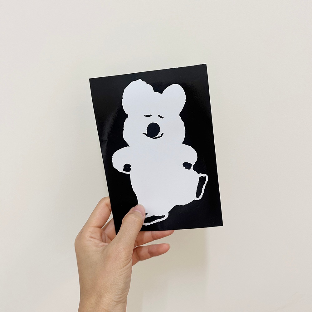 ʜᴀʀᴜᴅᴀɪʟʏ🌙 預購｜Dinotaeng WINDOW STICKER 短尾袋鼠塗鴉風窗戶貼紙 窗貼 玻璃貼-細節圖3