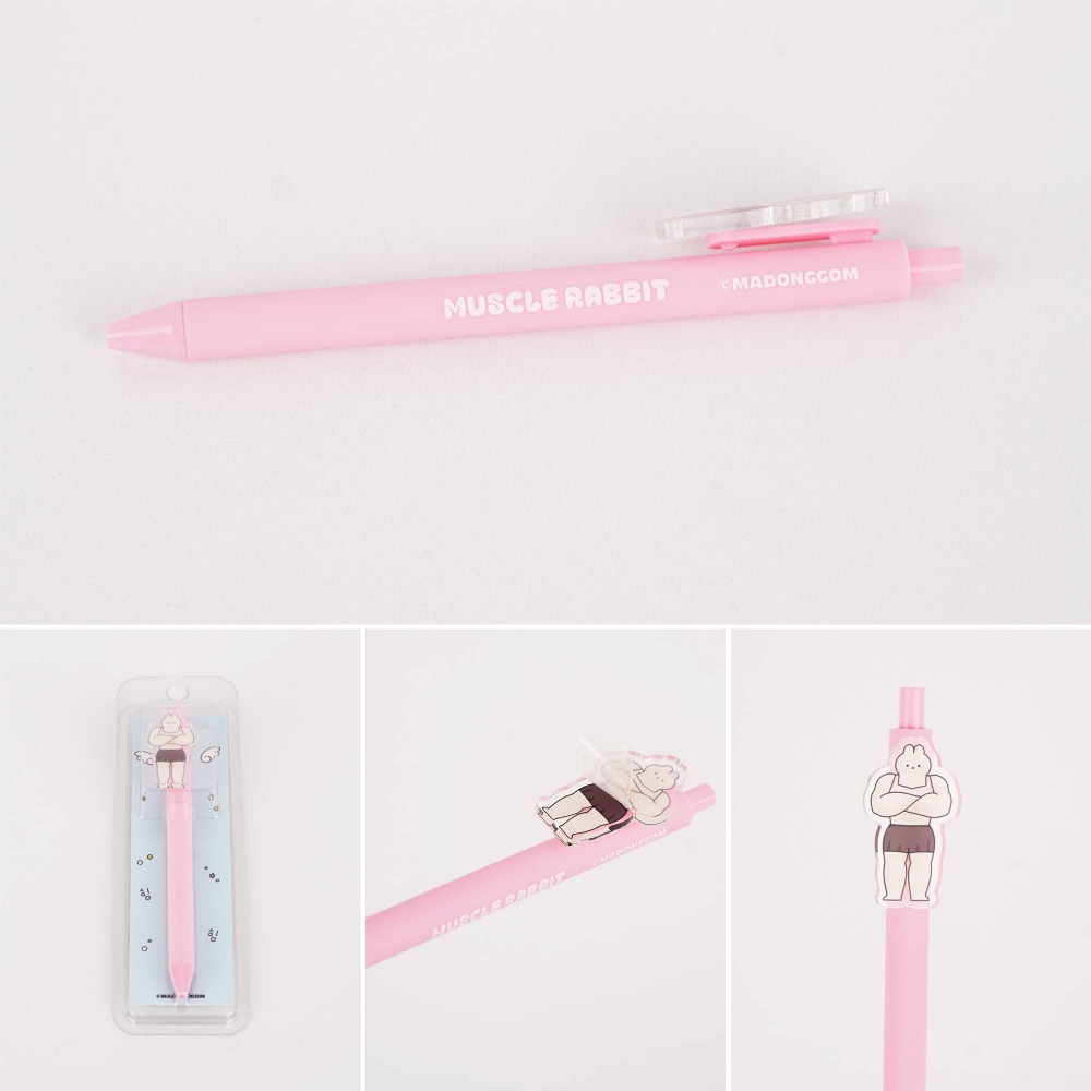 ʜᴀʀᴜᴅᴀɪʟʏ🌙 預購｜Madonggom 肌肉熊熊原子筆 健身馬東熊memo記事本 手帳紙膠帶 裝飾貼紙-規格圖9