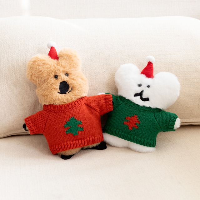 ʜᴀʀᴜᴅᴀɪʟʏ🌙 預購｜韓國文創 DINOTAENG 聖誕節 毛衣 小玩偶 Quokka BOBO-細節圖5