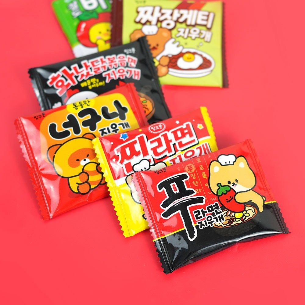 ʜᴀʀᴜᴅᴀɪʟʏ🌙 預購｜韓國文創 可愛隨機橡皮擦盲盒 隨機擦布盲抽 熊熊果凍 拉麵 小狗-細節圖5