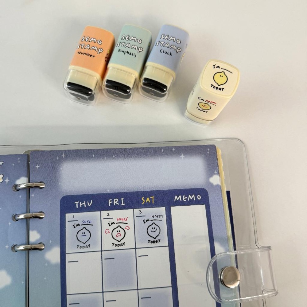 ʜᴀʀᴜᴅᴀɪʟʏ🌙  預購｜Second morning 檸檬系列手帳印章 裝飾印章-細節圖5