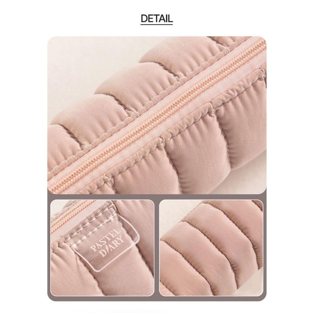 ʜᴀʀᴜᴅᴀɪʟʏ🌙 預購｜DELI 簡約粉彩衍縫筆袋 鉛筆袋 文具收納包-細節圖7