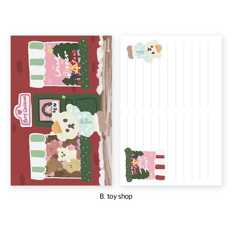 ʜᴀʀᴜᴅᴀɪʟʏ🌙 預購｜ MAZZZZY POST CARD 可愛塗鴉熊熊明信片 裝飾明信片 小卡 賀卡-細節圖7