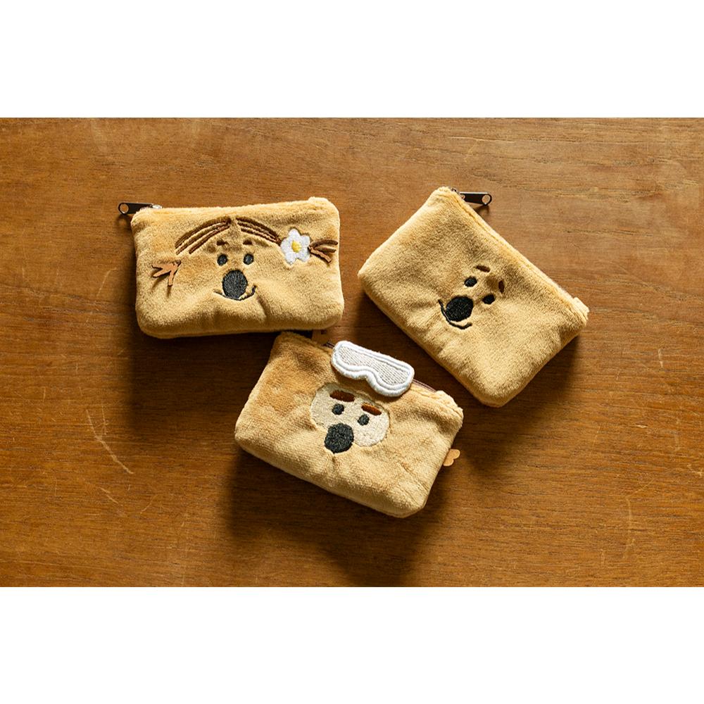 ʜᴀʀᴜᴅᴀɪʟʏ🌙 部分有貨｜Dinotaeng 短尾袋鼠柔軟卡片收納包 布料卡片夾 零錢包 萬用小物收納 迷你收納袋-細節圖7