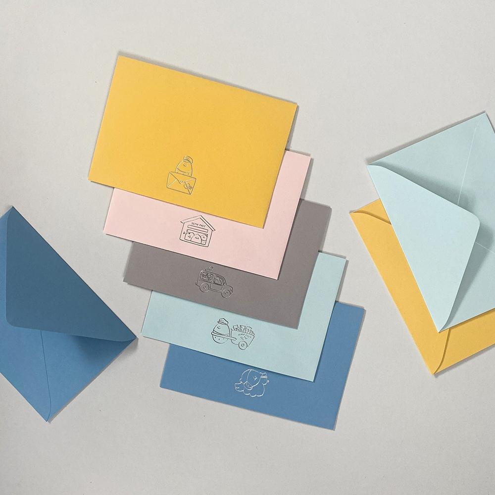 ʜᴀʀᴜᴅᴀɪʟʏ🌙  預購｜Second morning 檸檬 地瓜系列手寫小卡 信封組 生日賀卡 留言小卡 多款-細節圖2