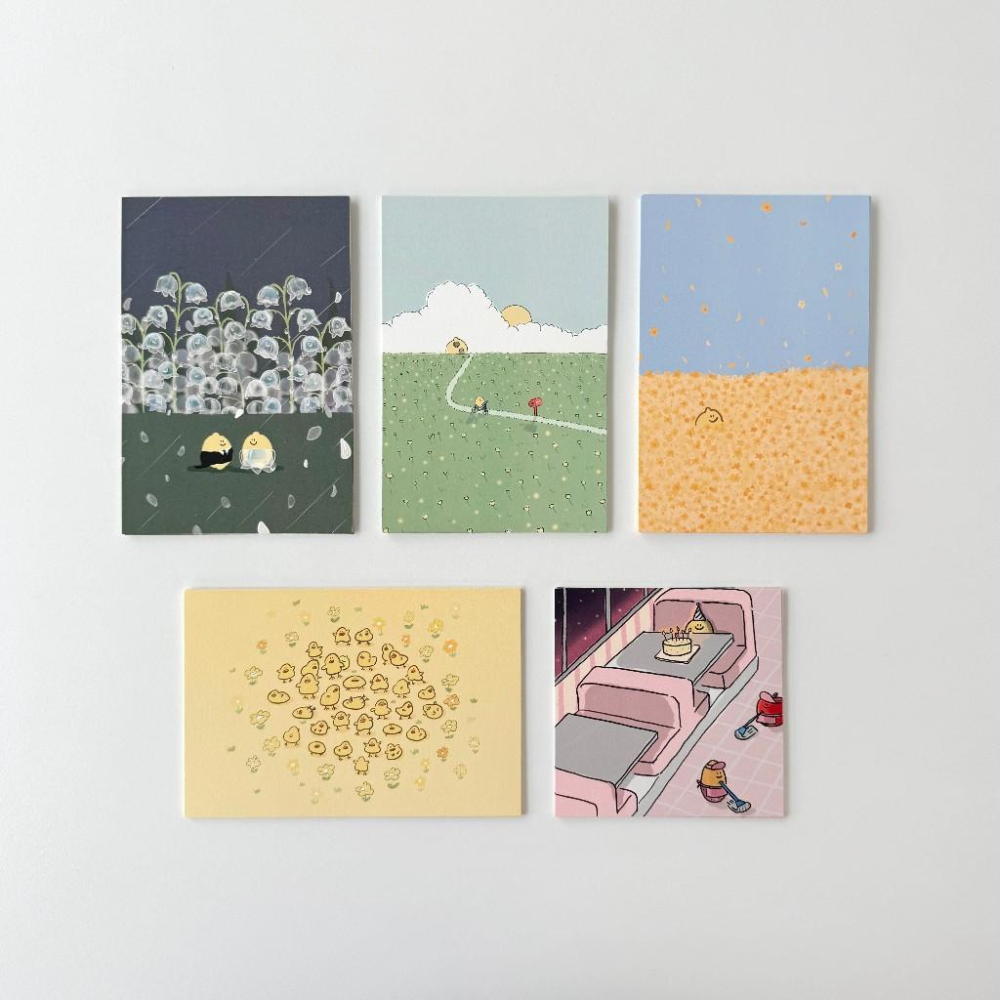 ʜᴀʀᴜᴅᴀɪʟʏ🌙  預購｜Second morning 檸檬 地瓜系列手寫小卡 信封組 生日賀卡 留言小卡 多款-細節圖5