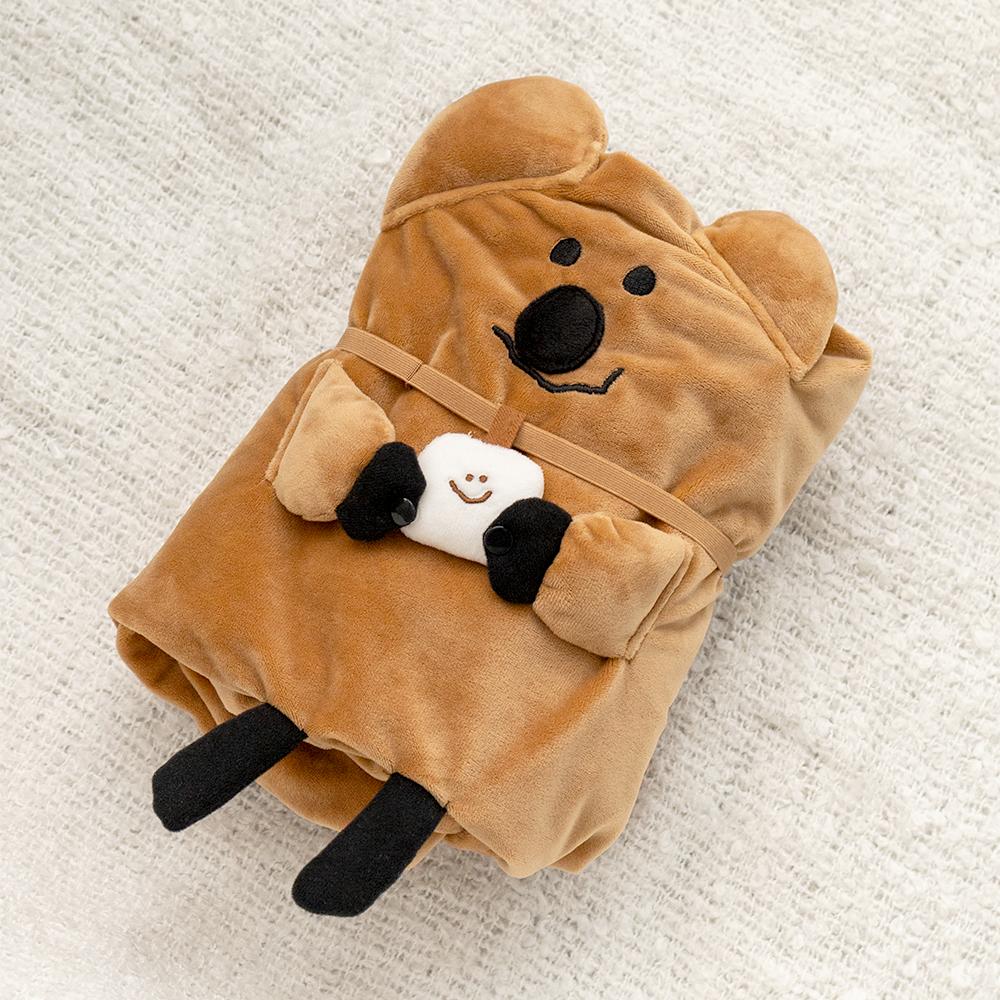 ʜᴀʀᴜᴅᴀɪʟʏ🌙 預購｜Dinotaeng 短尾袋鼠毯子 毛毯 被子 午睡毯 Quokka Blanket-細節圖2
