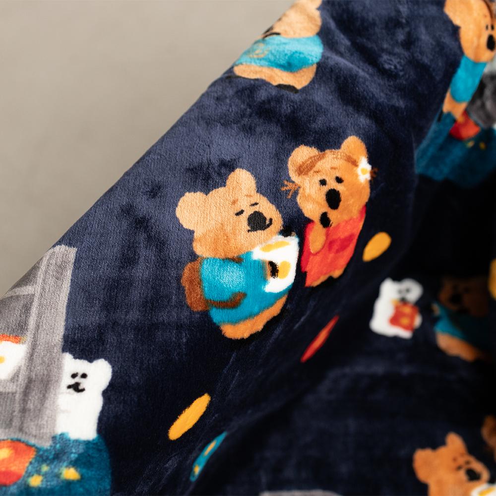 ʜᴀʀᴜᴅᴀɪʟʏ🌙 預購｜Dinotaeng 短尾袋鼠毯子 毛毯 被子 午睡毯 Quokka Blanket-細節圖8