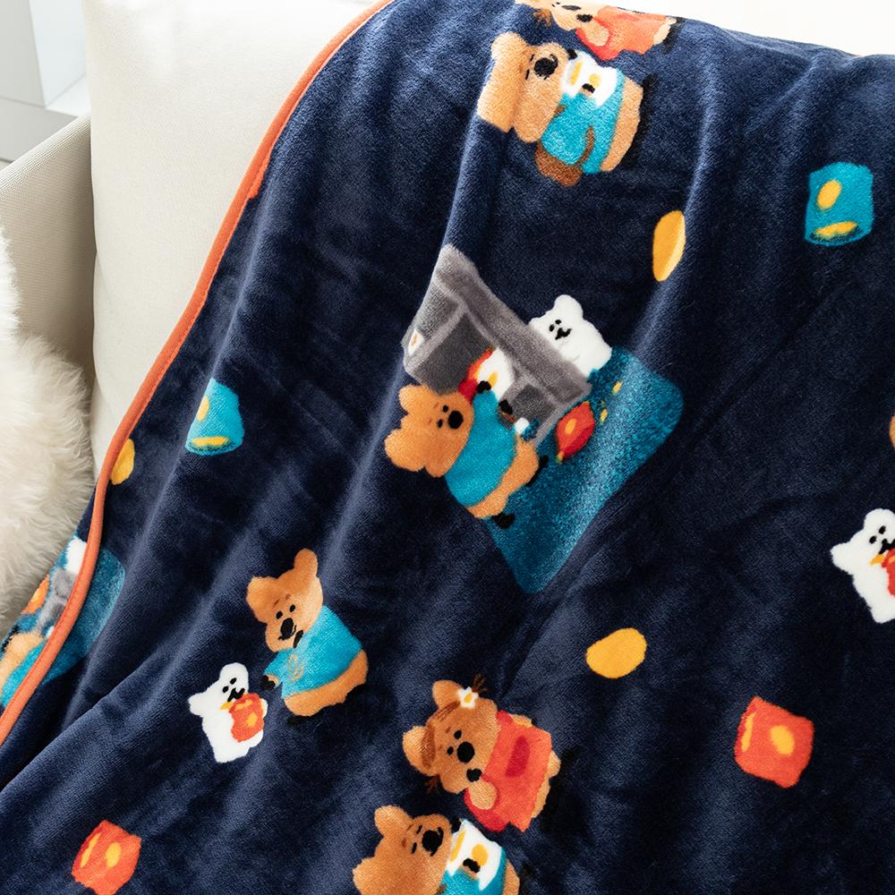 ʜᴀʀᴜᴅᴀɪʟʏ🌙 預購｜Dinotaeng 短尾袋鼠毯子 毛毯 被子 午睡毯 Quokka Blanket-細節圖9