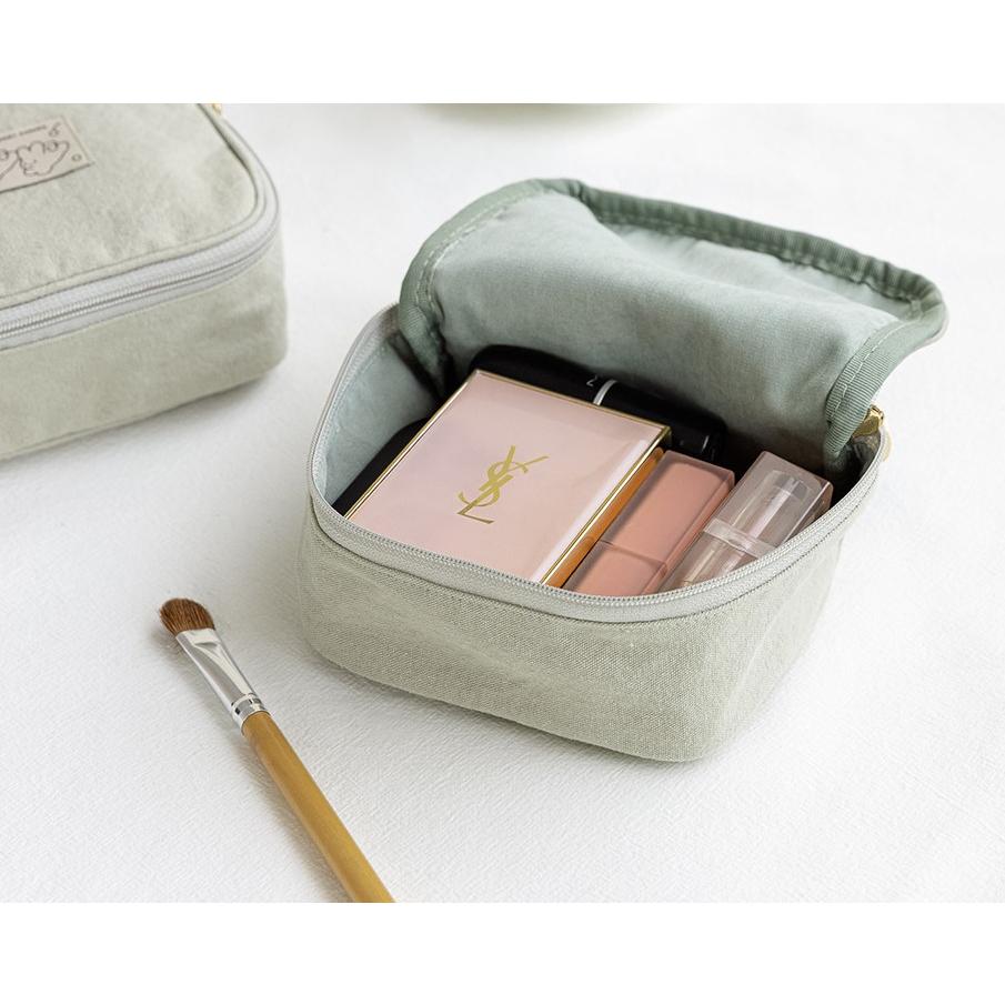 ʜᴀʀᴜᴅᴀɪʟʏ🌙  預購｜livework 奶色系列拉鍊收納包 零錢包 隨身小包 卡片收納 迷你化妝包 共四款-細節圖5