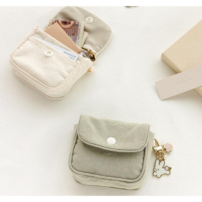 ʜᴀʀᴜᴅᴀɪʟʏ🌙  預購｜livework 奶色系列拉鍊收納包 零錢包 隨身小包 卡片收納 迷你化妝包 共四款-細節圖6
