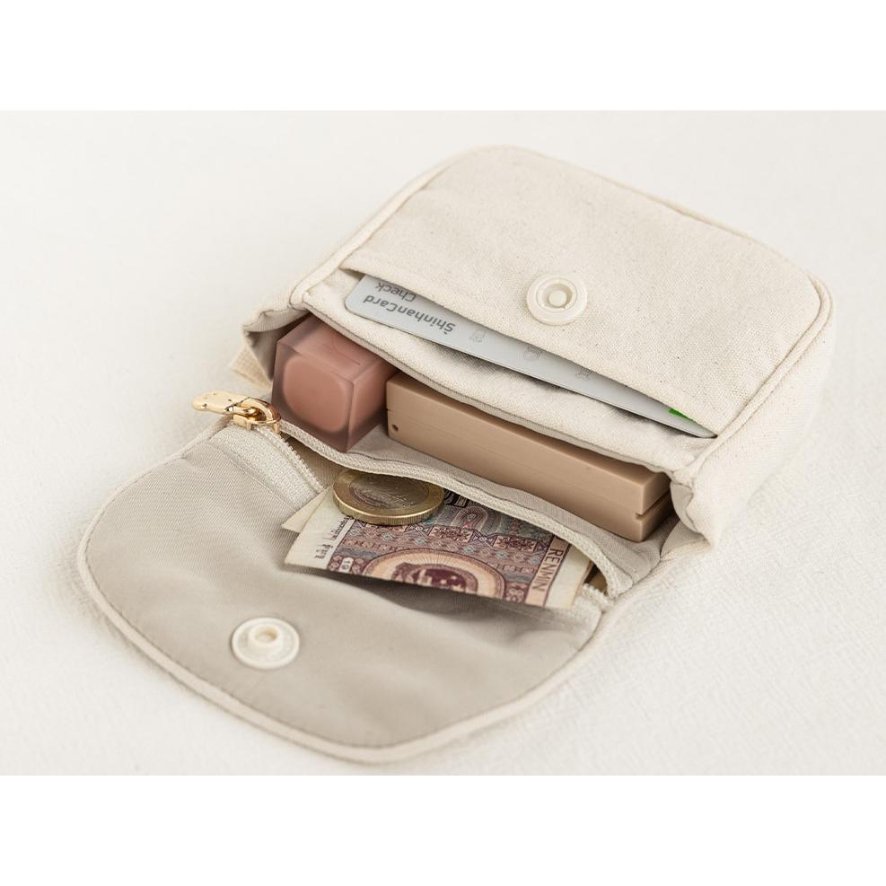 ʜᴀʀᴜᴅᴀɪʟʏ🌙  預購｜livework 奶色系列拉鍊收納包 零錢包 隨身小包 卡片收納 迷你化妝包 共四款-細節圖8