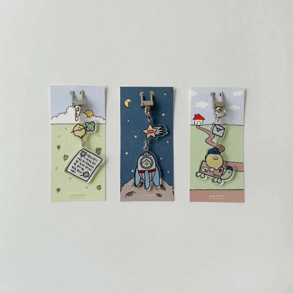 ʜᴀʀᴜᴅᴀɪʟʏ🌙  預購｜Second morning 檸檬系列壓克力掛串吊飾 鑰匙圈 掛件 共三款-細節圖7