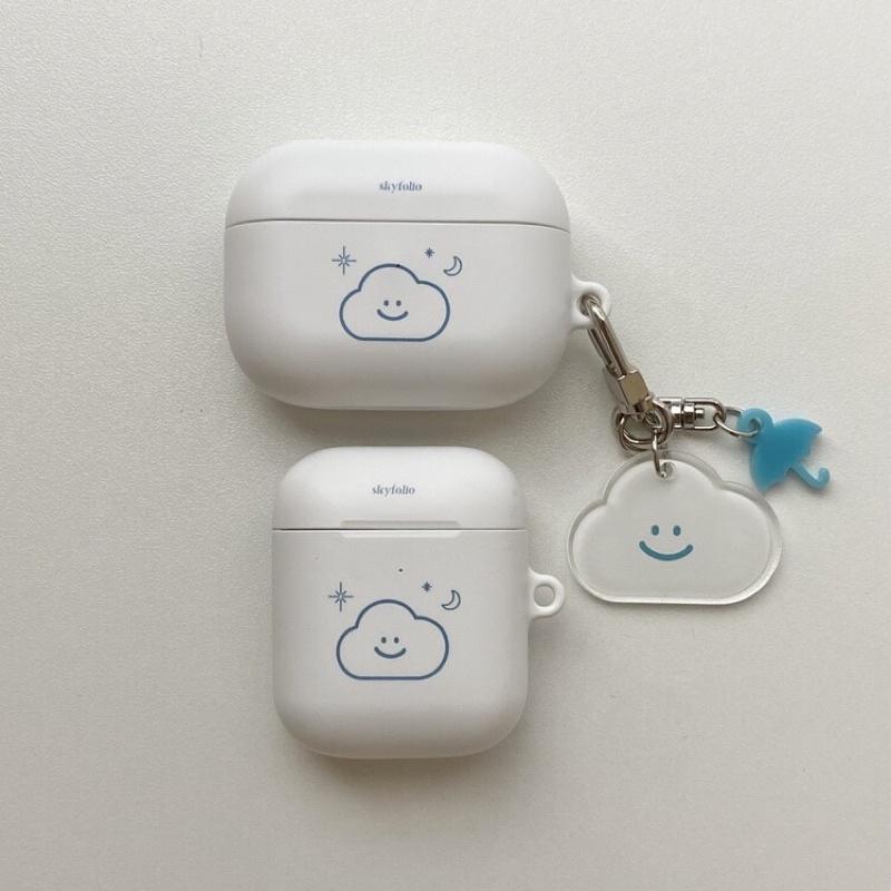 ʜᴀʀᴜᴅᴀɪʟʏ🌙  部分有貨｜skyfolio  線條雲朵耳機殼 硬殼耳機殼 AirPod case pro cas-細節圖2