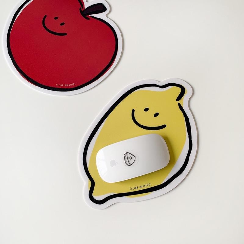 ʜᴀʀᴜᴅᴀɪʟʏ🌙  預購｜ Second Morning 檸檬 蘋果 地瓜 滑鼠墊 鼠標墊-細節圖2