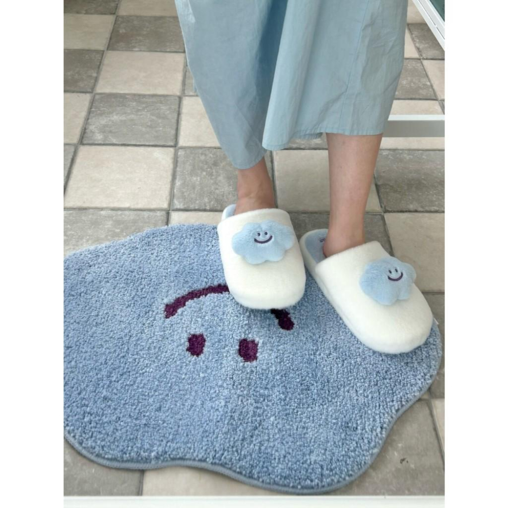 ʜᴀʀᴜᴅᴀɪʟʏ🌙  預購｜skyfolio 微笑雲朵刺繡室內拖 軟綿拖鞋 保暖拖鞋-細節圖7