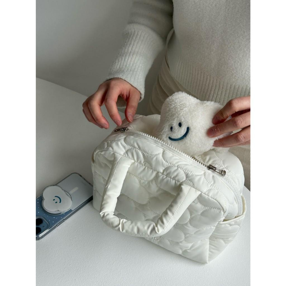 ʜᴀʀᴜᴅᴀɪʟʏ🌙 預購｜skyfolio CLOUD QUILTING BAG 雲朵絎縫手提包 輕柔手提袋 托特-細節圖4